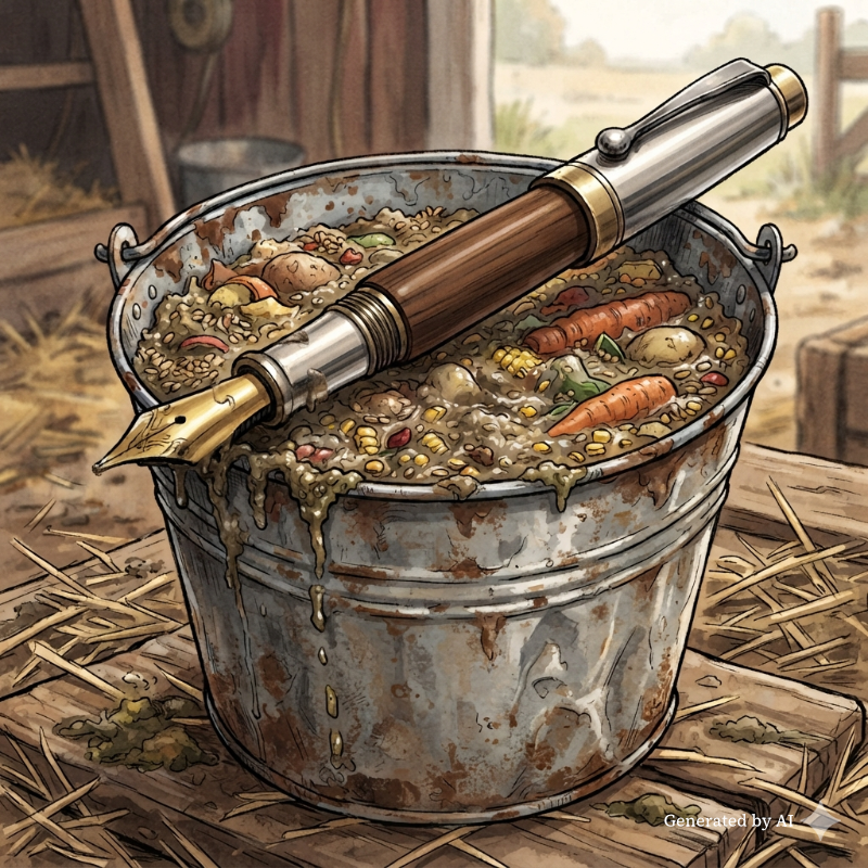 The pen is mightier than the slop